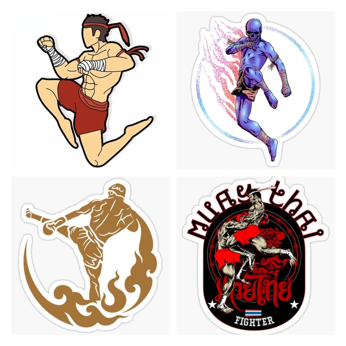 Car Accessories Thailand - Muay Thai Fighting Thai Boxing Jumping