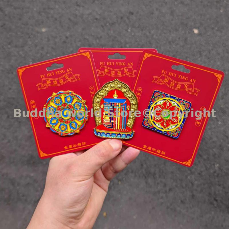 Car Accessories Thailand - 3pcs Tibet Thailand Temple Kalachakra character