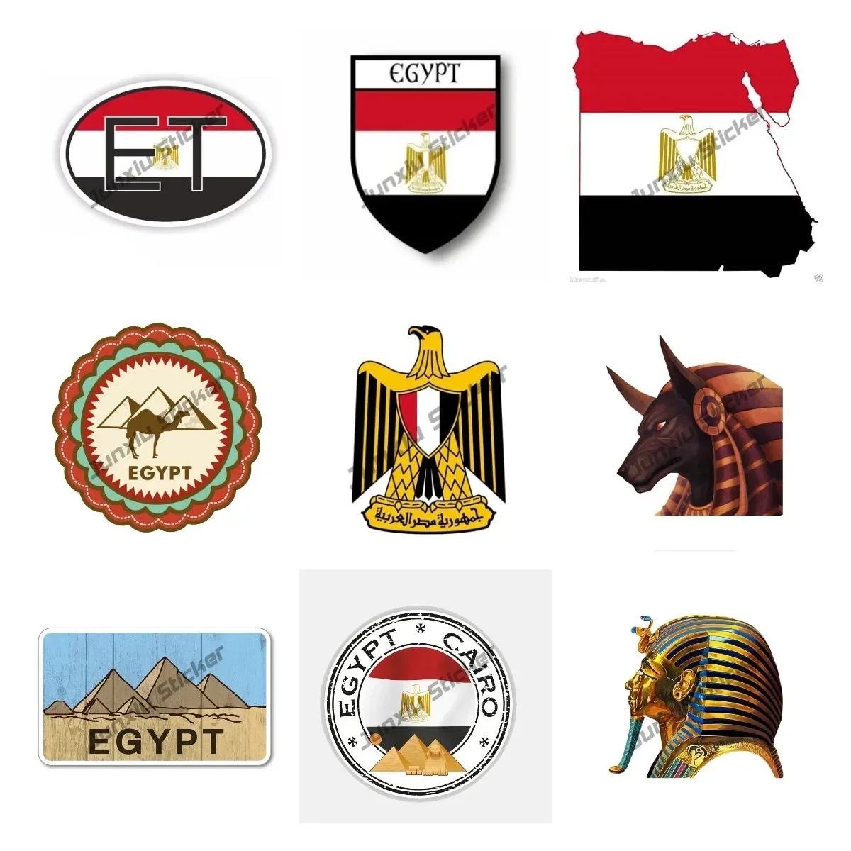 Egypt Flag Decal Sticker Egypt - Car Accessories Egypt recension och pris