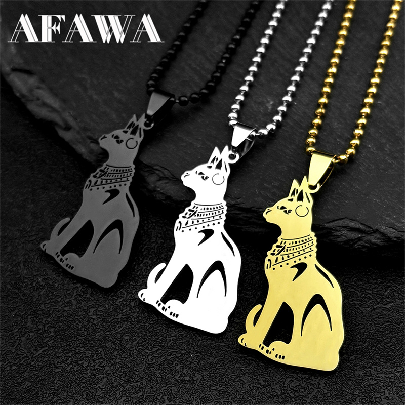 Stainless Steel Egypt Cat Bast - Car Accessories Egypt recension och pris