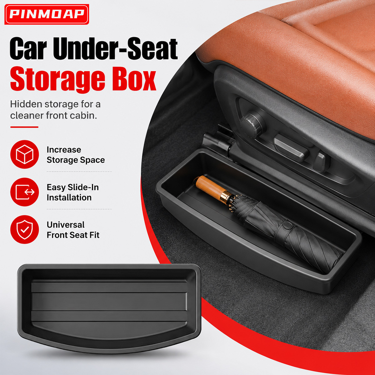 PINMOAP Car Under Seat Storage - Car Accessories Useful recension och pris