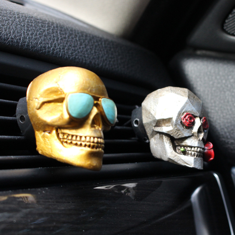 2‌pcs/set Resin Rose Skull Car - Car Air Freshener Vent recension och pris