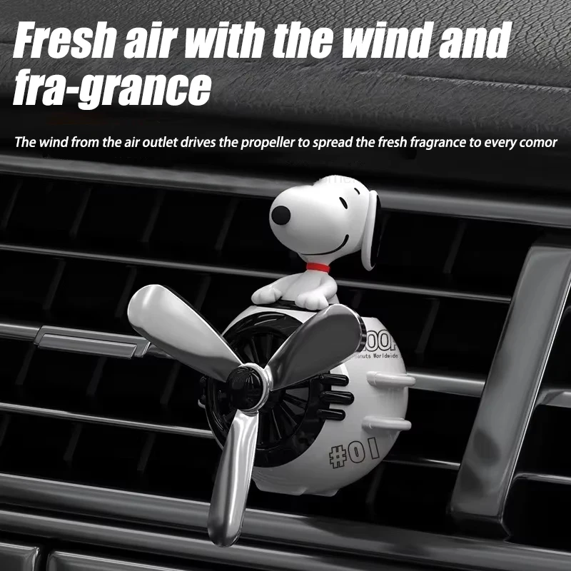 Kawaii Pilot Snoopy Car Aromat - Car Air Freshener Vent recension och pris