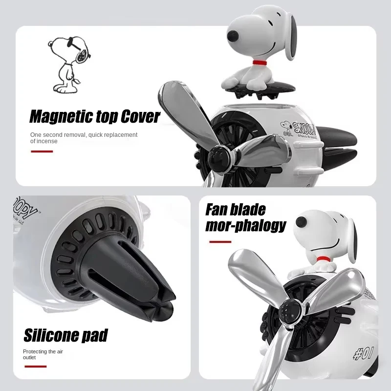 Kawaii Pilot Snoopy Car Aromat - Car Air Freshener Vent recension och pris