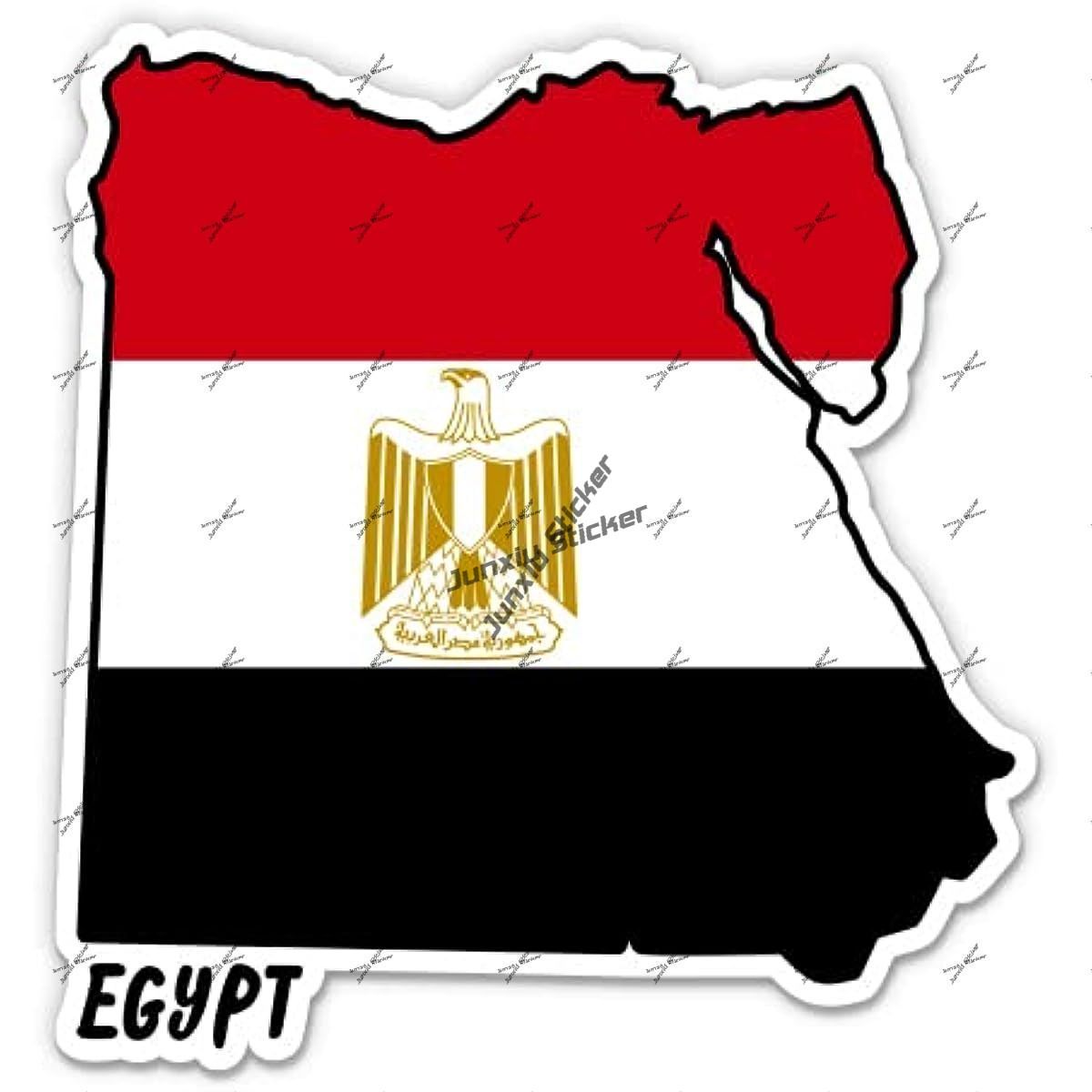 Egypt Decal Egypt Map with Fla - Car Accessories Egypt recension och pris